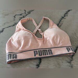Puma Women's Light Pink Sports Bra.